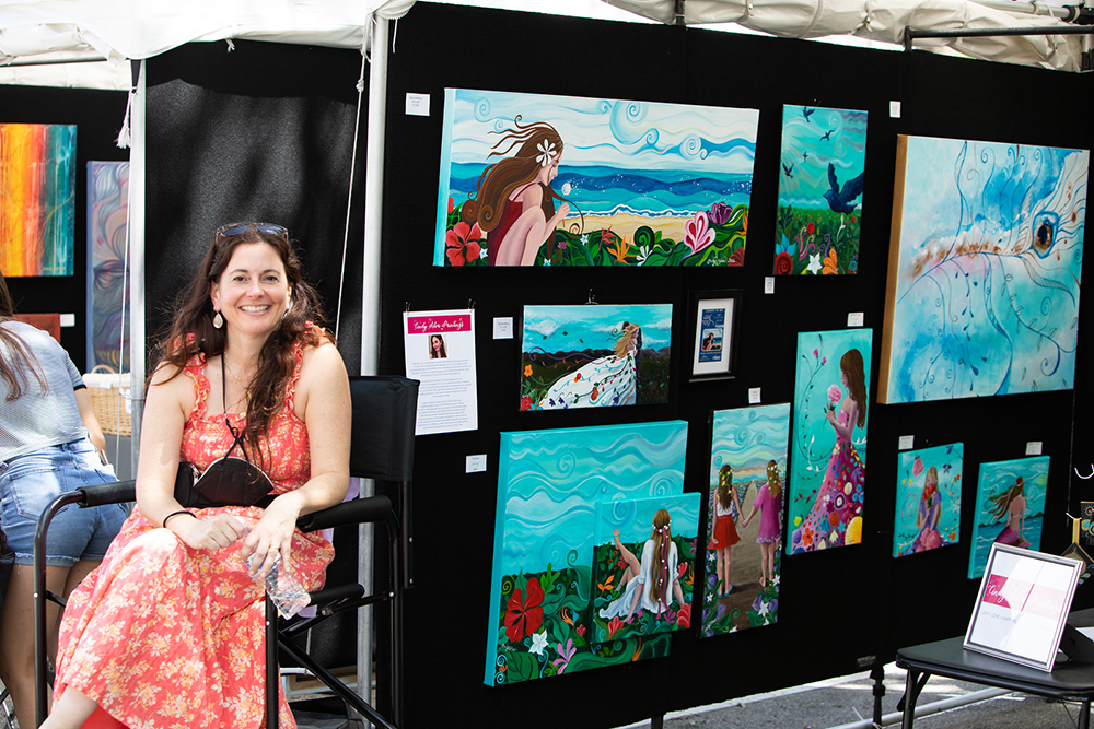 Signature Artist Cindy Sliva at Coral Springs Festival of Art