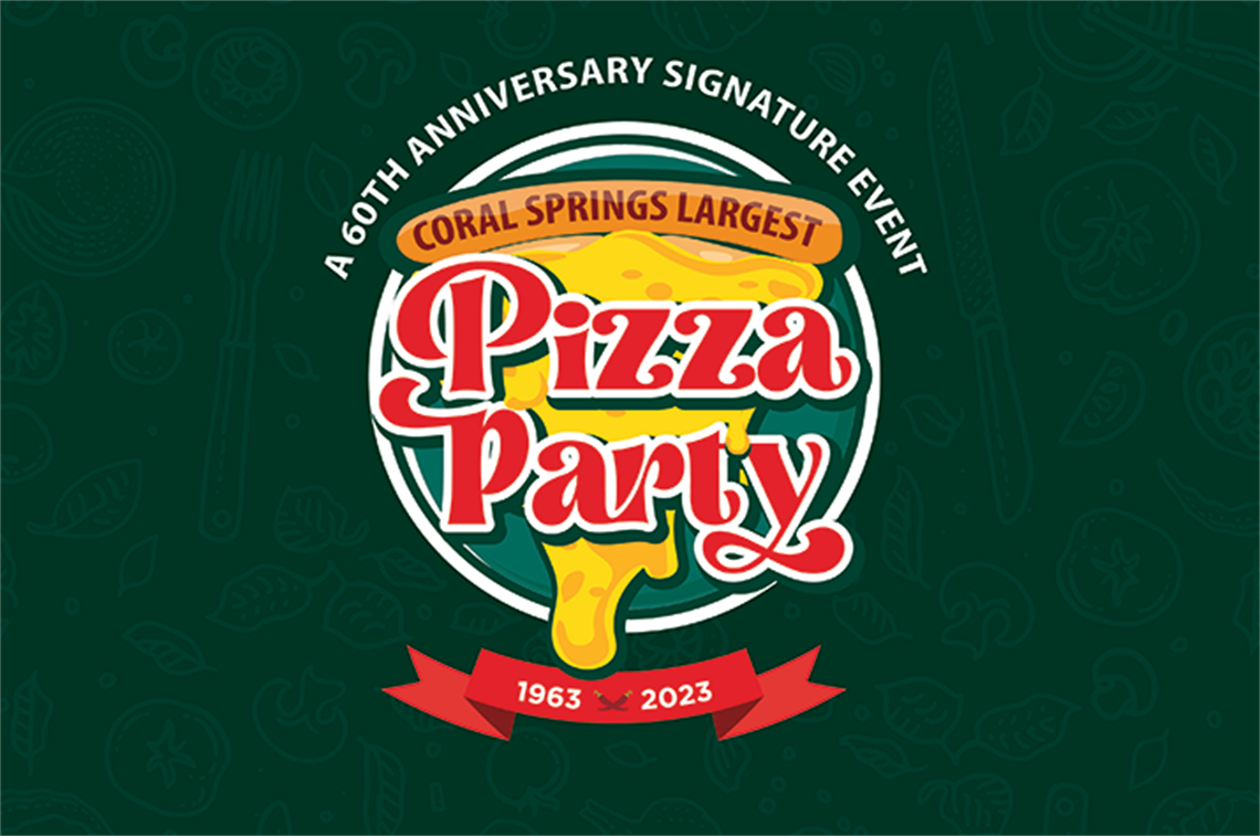 City of Corals Springs 60th Celebration Largest Pizza Party logo