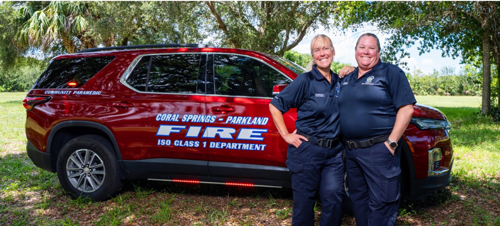 A picture of a fire rescue unit.