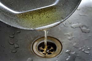 oil iin sink
