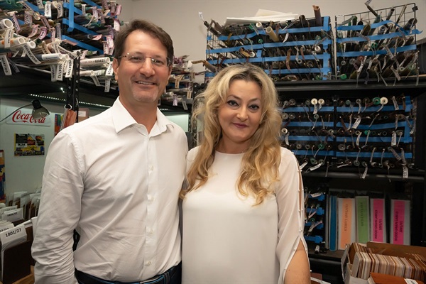 Pictured Owners Enrico and Francesca Piva of Decoral Systems USA